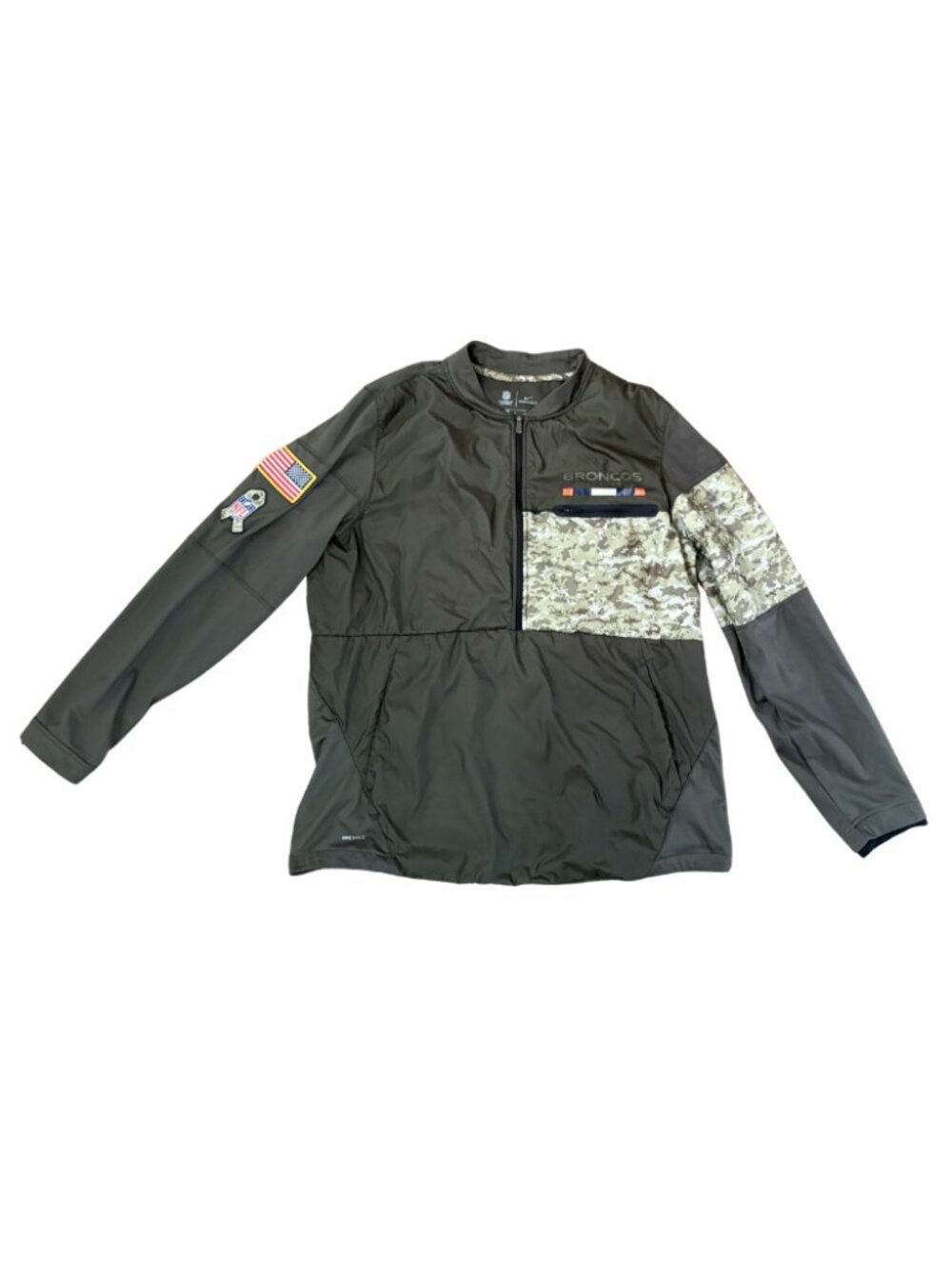Nike NFL Broncos Salute to Service pullover jacket large